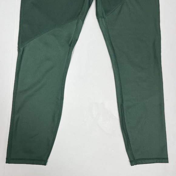 Fabletics Mid-Rise Ultracool Shine 7/8 Cropped Leggings Green Size M ? EUC - Picture 5 of 11